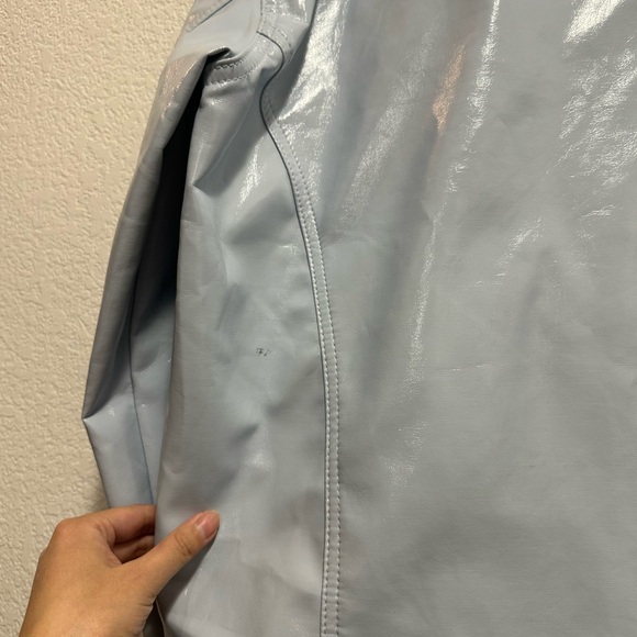 Vintage Princess Polly Silver Shiny Trucker Jacket - Picture 7 of 8